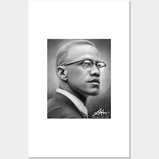 Digital Malcolm X Posters and Art